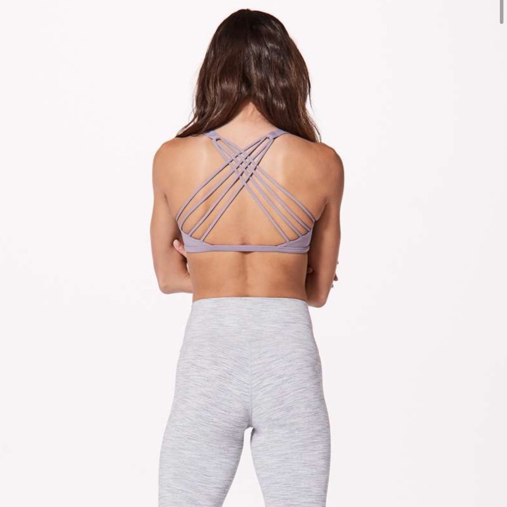 lululemon athletica free to be wild Lavender Sports Bra - Picture 3 of 8